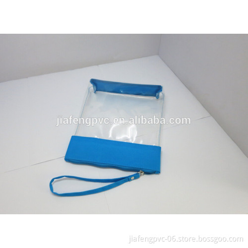 TPU Cosmetic Bag with Polyester Trimming